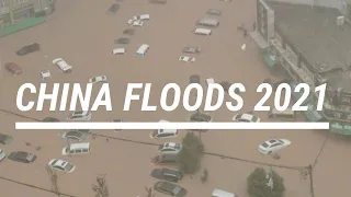 China Floods 2021//Massive floods strike China's 'iPhone City' after heaviest rains in 1,000 years//