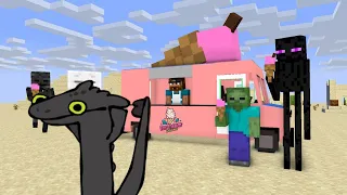 Monster School: Toothless Dance Meme - Minecraft Animation
