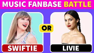 Swiftie VS Livie | Taylor Swift vs Olivia Rodrigo Fanbase Challenge |  Which Fan Are You? Music Quiz