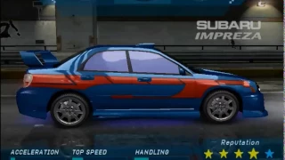 Need for Speed Underground: Customization - Tanaka Subaru Impreza WRX STi