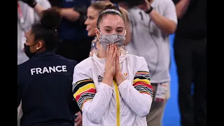 Olympics Gymnastics- Nina Derwael wins Belgium's first gold medal in Women's uneven bars