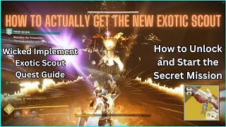 Actual guide to enter the new Deep Dive Exotic Mission - Wicked Implement Exotic Scout - Destiny 2