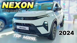 Tata Nexon 2024 Top Model | Full Details | On Road Price | Nexon Facelift 2024 | Nexon fearless  |