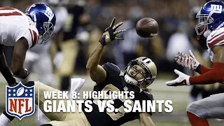 Giants vs. Saints | Week 8 Highlights | NFL