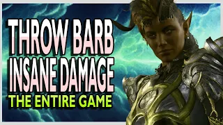 Baldur's Gate 3 Throw Barb is one of the HIGHEST DAMAGE builds in the game!