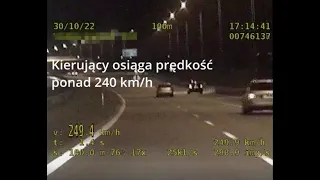 240 km/h, 16-latek za kółkiem, pościg przez trzy powiaty