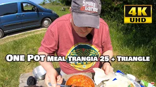 One Pot Meal Not NOODLES! Trangia 25 and Triangle