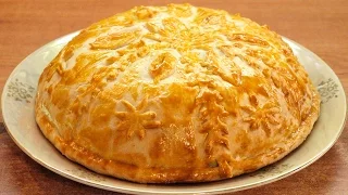 How to make Russian chicken pie Kurnik ♡ English subtitles