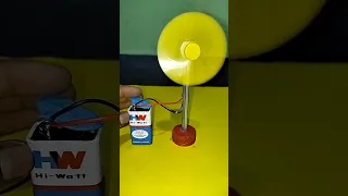 How to make mini fan at home || Motor se mini fan kaise banaen || Science Project #motor #shorts