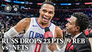 Russell Westbrook 23 PTS, 9 REB vs. Nets Highlights | LA Clippers