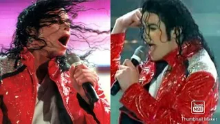 Michael Jackson : Comparison Beat It Bucharest '96 vs Brunei '96