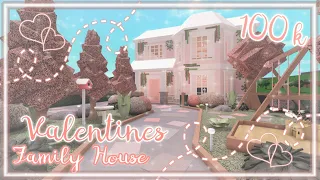 Bloxburg Build || Valentines Blush Family House [no large plot] 100k