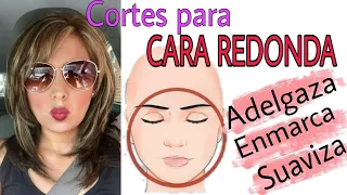 Adelgaza tu Rostro al Instante!!😱 CORTES DE CABELLO para CARAS REDONDAS. El sercreto!.