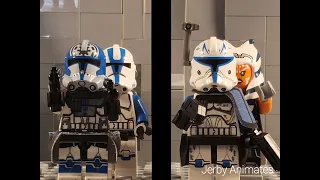 Jesse accuses Rex of treason - Starwars: The Clone Wars - LEGO Stopmotion