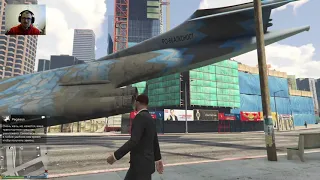 Самолет зацепил самолета - GTA 5 Online