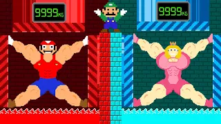 Mario and Peach's OP Hot vs. Cold Challenge in Maze Mayhem | Game Animation
