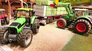 TRACTORS transport HAY BALES on the Corleone Farm