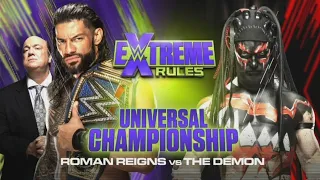 WWE Extreme Rules 2021 Official And Full Match Card ( Old Section Gold ) HD