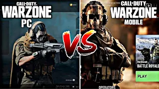 WARZONE MOBILE VS WARZONE PC COMPARISON