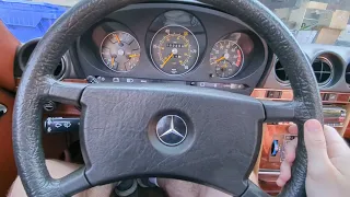 1980 Mercedes 450 SLC Startup (windows and sunroof)