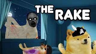 THE RAKE captura a  un NIÑO con DERECHO (el rastrillo) - Hilos con cheems