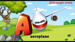 Airplane Song | A is For Aeroplane | Nursery Rhymes & Kids Song