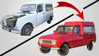 Restoration of a Renault 4 in 7 minutes