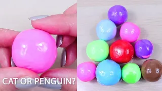 CLAY CRACKING ASMR - Guess The Color & The Object Inside | clay popping