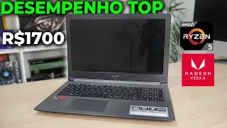 NOTEBOOK GAMER BARATO COM RYZEN, CUSTOU R$1700! ÓTIMO CUSTO BENEFÍCIO PRA JOGOS...