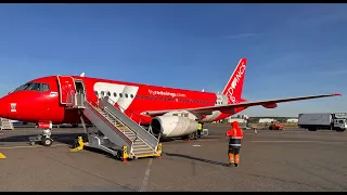 Сочи-Москва SSJ-100 "Red Wings"| Взлет с максимально допустимым попутным ветром |Sochi-Moscú SSJ-100