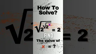 solving for X in this radical equation #shorts #radical #maths #mathematics #exponents #math #viral