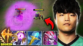 I CLAPPED FLYQUEST TOP LANER "IMPACT" WITH NEW CONQUEROR SINGED! (THIS IS BROKEN)