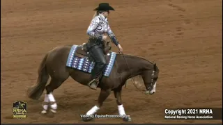 NRHA FUTURITY 2021 Non Pro Futurity Champions Jennifer L. Gilliam & Surprizing Sixty Six