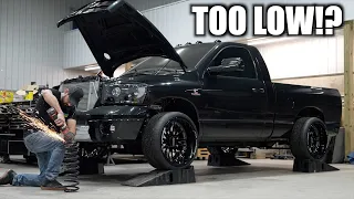 I Lowered My 4WD Ram 3500... You're going to HATE IT!!!!