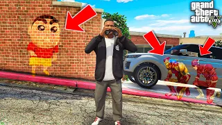 Shin Chan & Franklin Playing Underwater Hide & Seek in Avengers House in Gta 5 in Telugu