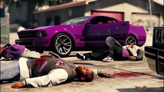 GTA 5 - GROVE STREET FAMILIES VS BALLAS╽STREET WAR [ROCKSTAR EDITOR CINEMATIC]