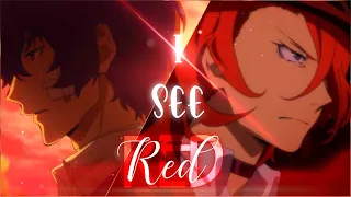 [AMV] I SEE RED//CHUUYA & DAZAI