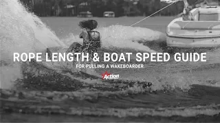 Wakeboarding Rope Length & Boat Speed Guide | Action Water Sports