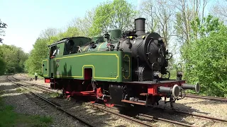 treinen en de Bonne 57 stoomtrein in Landgraaf en Kerkrade