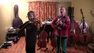 茉莉花-Jasmine Flower, Chinese Folk Song, Violin and Vocal, Vytas and Ieva Stalyga (age 6 and 8)