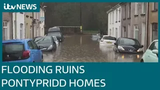 Storm Dennis destroys homes and businesses in Pontypridd | ITV News