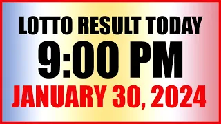 Lotto Result Today 9pm Draw January 30, 2024 Swertres Ez2 Pcso