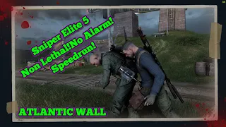 Sniper Elite 5 - Atlantic Wall - Speedrun - Non-Lethal/No Body Found/No Alarm - Full Stealth