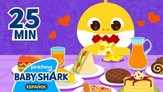 A Comer😋 | Canciones Infantiles para La Hora de Comer | Tiburón Bebé | Baby Shark en español