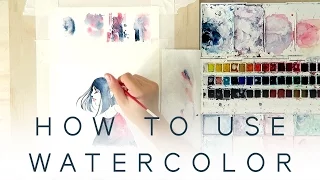 HOW TO USE WATERCOLOR - Introduction Tutorial