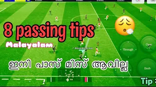 ⚽️ ധാ എത്തി 🥅 8 Passing Tips | PES 2024 | eFootball 2024 | Malayalam tutorial with gameplay