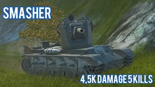 WoT Blitz - Smasher 4,5K Damage 5 Kills