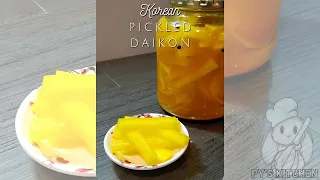 Easy Korean Pickled Daikon Recipe | Danmuji 단무지