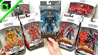 New VENOM (Marvel Legends) VENOMPOOL Build-a-Figure Series (Complete Set) UNBOXING and REVIEW!