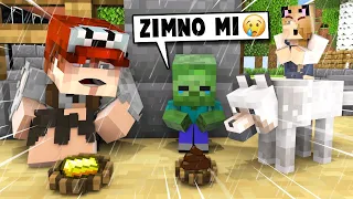 SMUTNA HISTORIA MAŁEGO ZOMBIE W MINECRAFT! | Vito i Bella